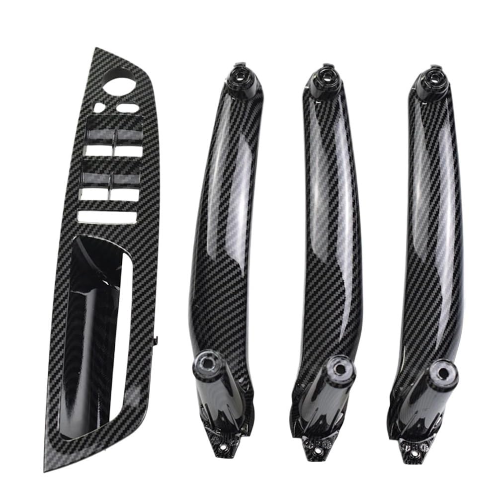 Für E70 Für E71 Für E72 Für X5 Für X6 2007-2013 Auto Links Rechts Innentür Armlehne Griff Innenverkleidung Pull Trim Abdeckung Autotürgriff Auto vorne Links(LHD-Carbon-4Pcs) von DYOG