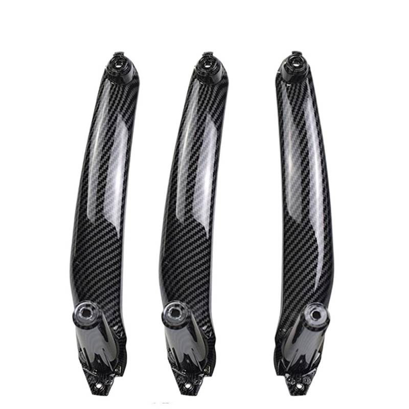 Für E70 Für E71 Für E72 Für X5 Für X6 2007-2013 Auto Links Rechts Innentür Armlehne Griff Innenverkleidung Pull Trim Abdeckung Autotürgriff Auto vorne Links(RHD-Carbon-3Pcs) von DYOG
