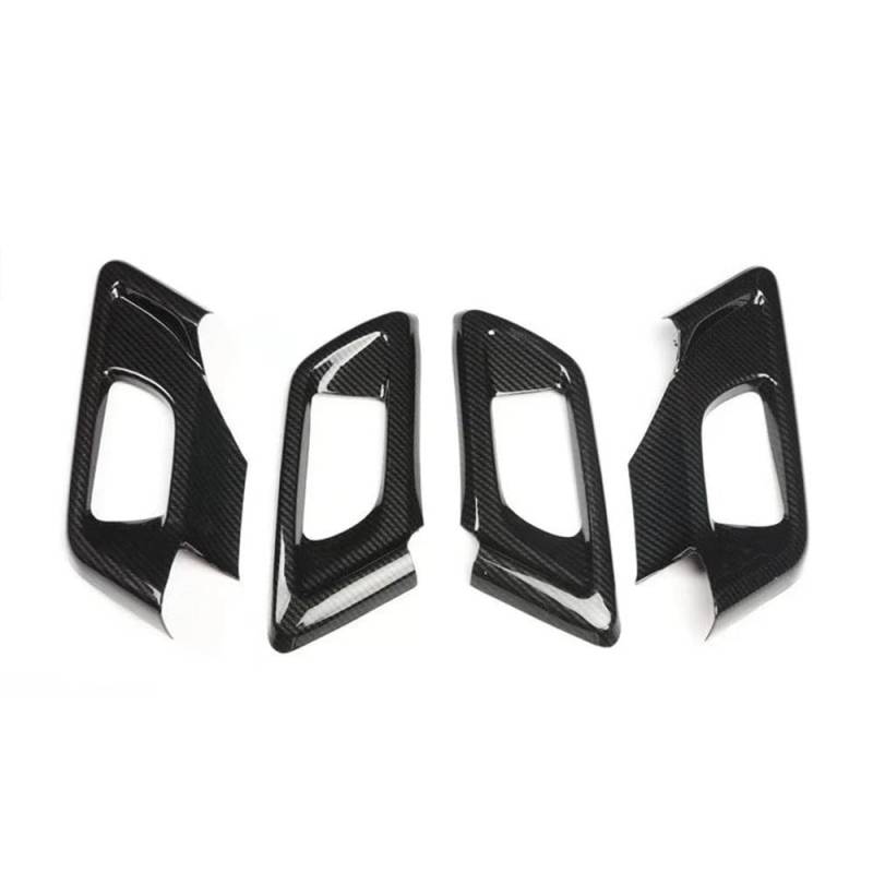 Für Forester 2013 2014 2015 Auto-Innentürgriffschalenrahmenverkleidung Styling-Innenraum-Autozubehör 4-TLG Autotürgriff Auto vorne Links(Carbon Fiber Black) von DYOG