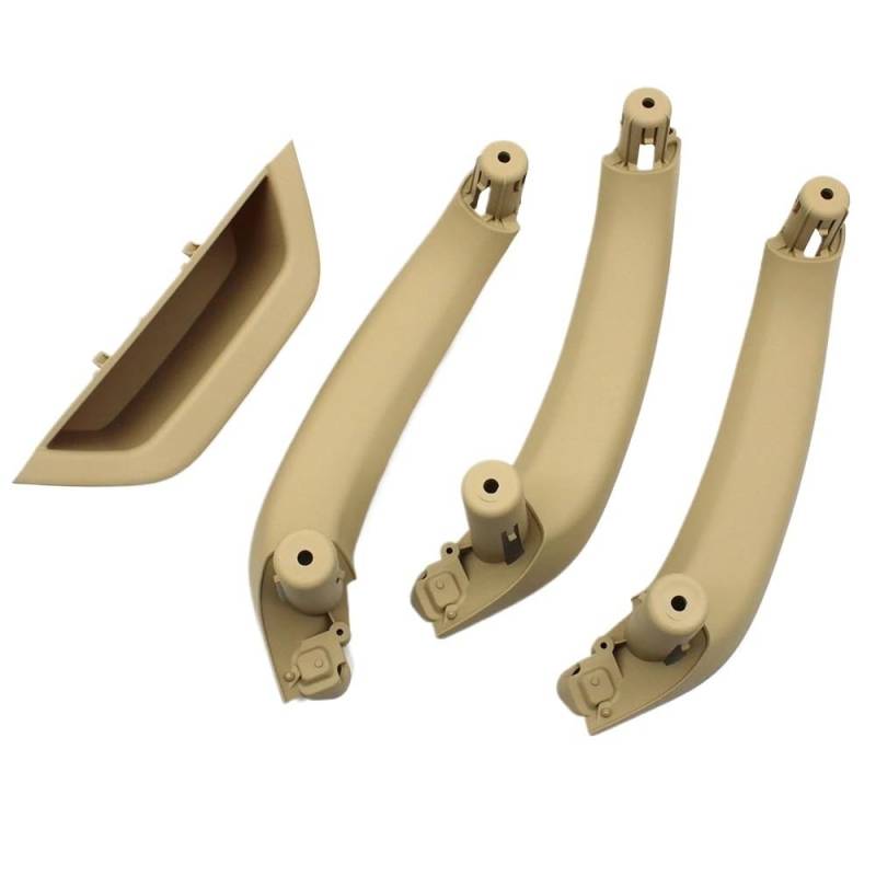 Für X3 Für X4 Für F25 Für F26 2010-2016 Innenausstattung Autotür Armlehne Panel Kunststoff Türgriff Abdeckung Trim Ersatz Autotürgriff Auto vorne Links(Beige 4PCS Set) von DYOG