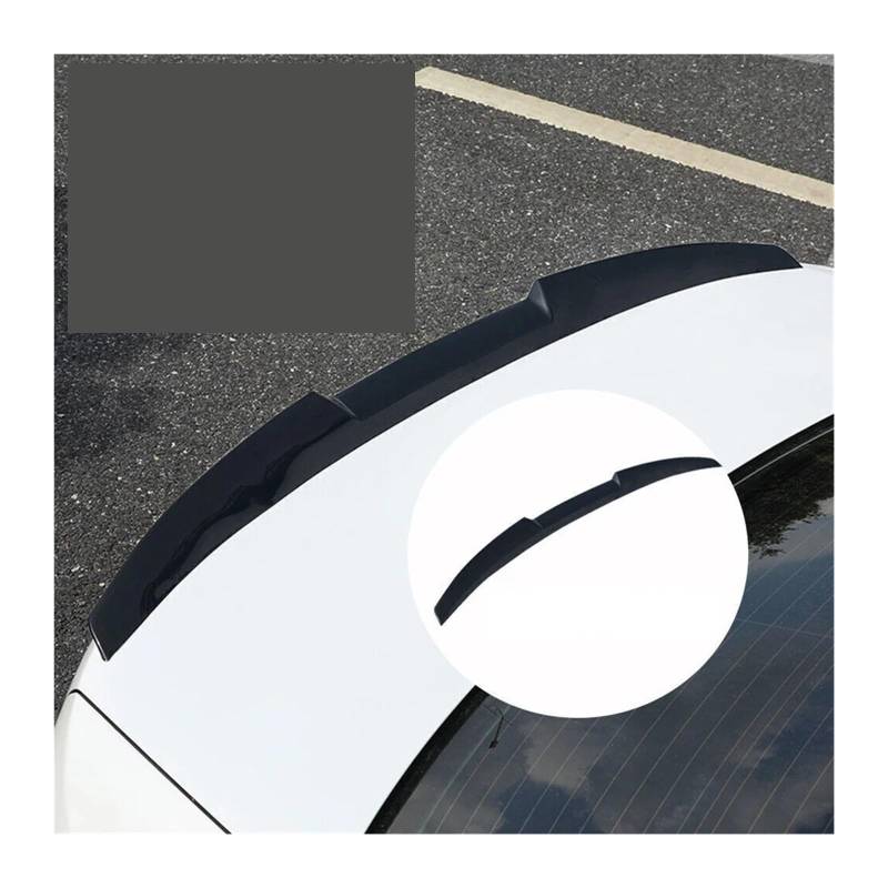 120 cm Auto Dachlippe Flügel Spoiler Carbon Look Universal Heckspoiler Flügel TPU Material kompatibel for Benz BMW Audi Civic Subaru Tesla(Glossy Black) von DZLCGJYX