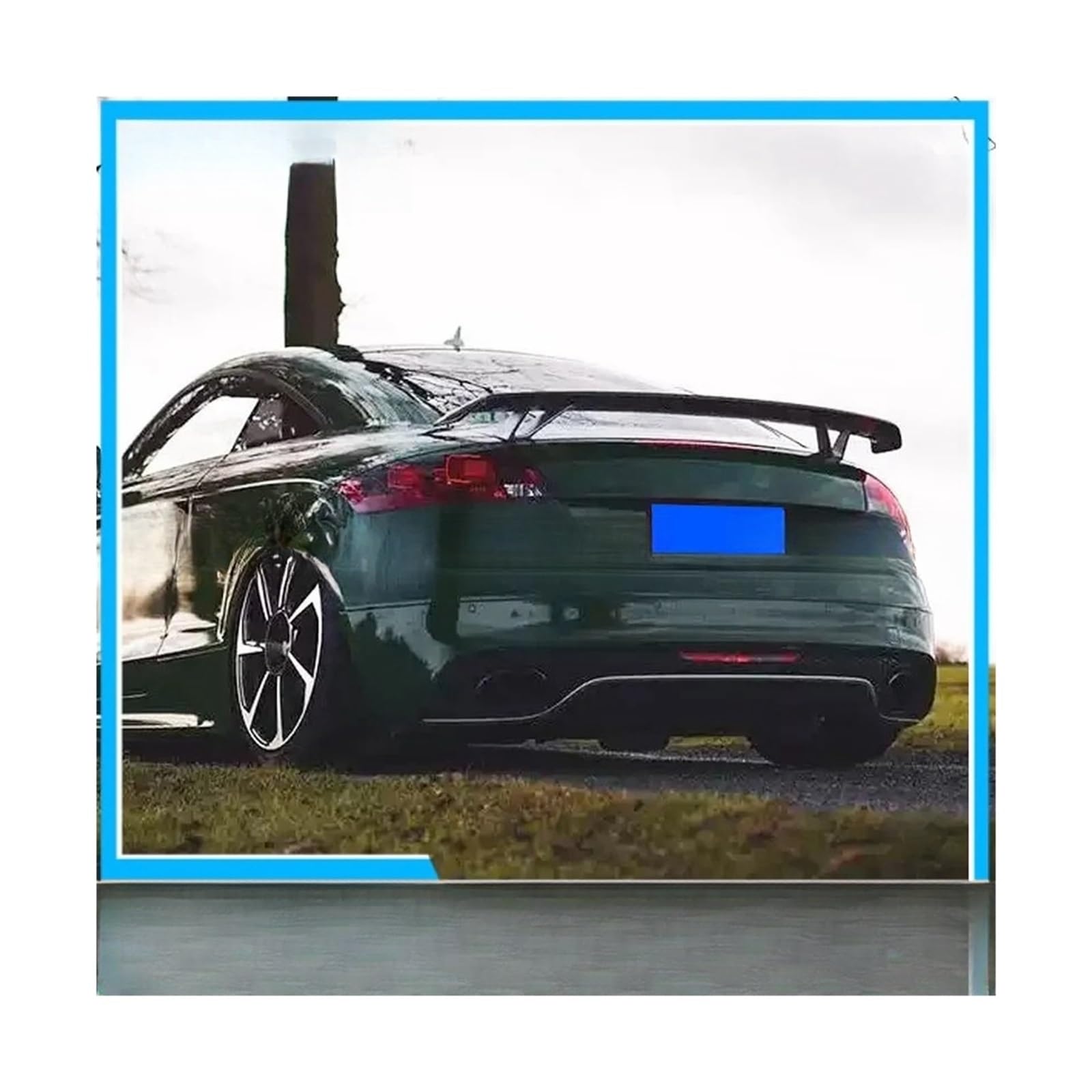 Carbon Fiber/FRP Schwarz Hinten Stamm Spoiler Boot Lip Flügel Kompatibel for Audi TT 8J TTS A5 A6 A7 alle 2008-2011 Auto Styling(Carbon Fiber) von DZLCGJYX