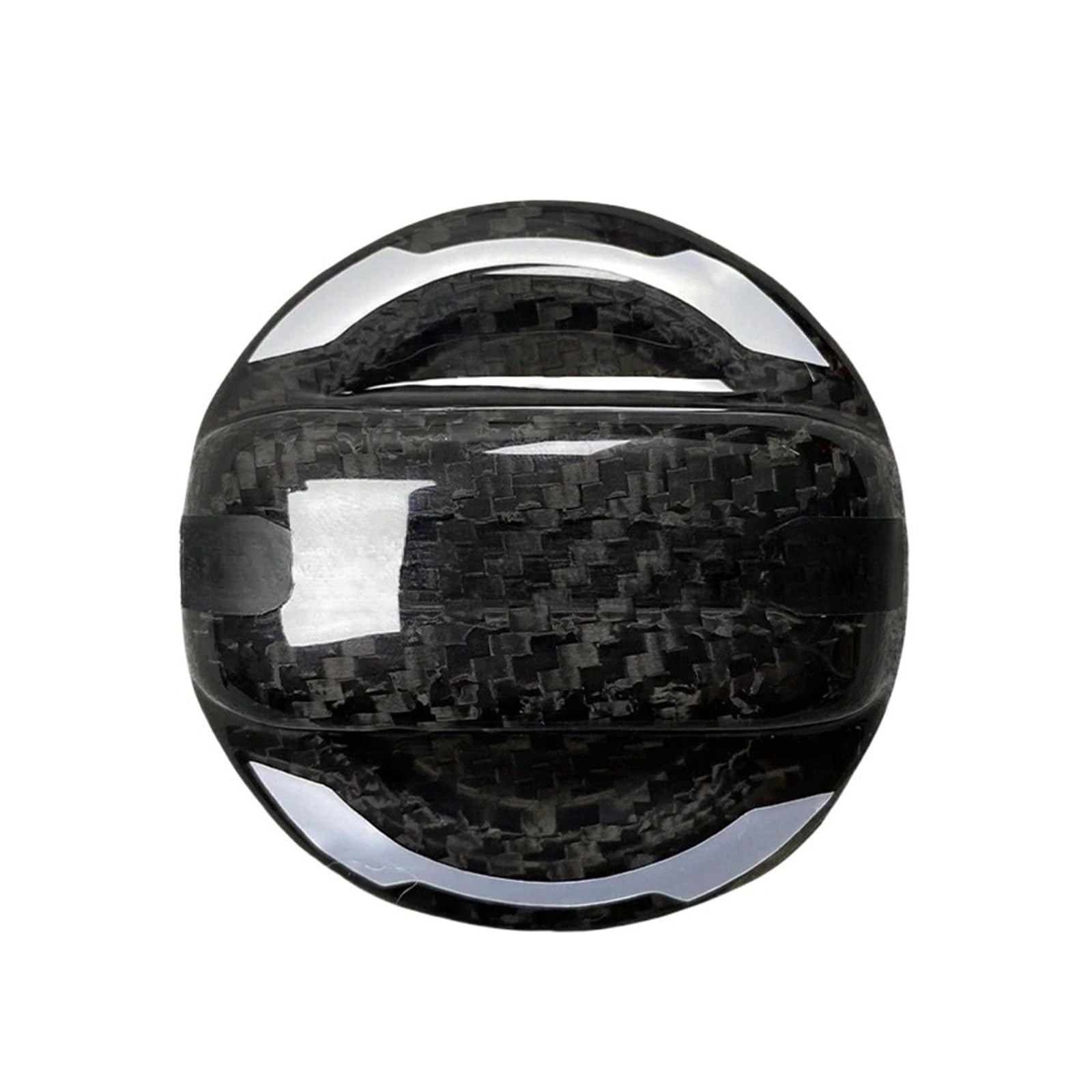 Kohlefaser-Auto-Tankdeckel, kompatibel for VW/Golf 6 GTI R MK6 GTI/Beetle Sicrocco/Passat CC/Tiguan Arteon/Touareg T-ROC(Blue Carbon) von DZLCGJYX