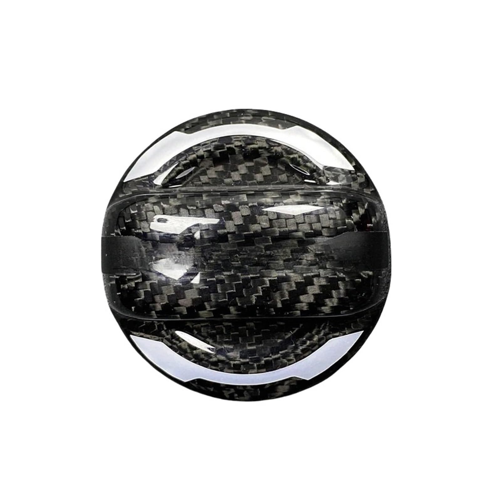 Kohlefaser-Auto-Tankdeckel, kompatibel for VW/Golf 6 GTI R MK6 GTI/Beetle Sicrocco/Passat CC/Tiguan Arteon/Touareg T-ROC(Red Carbon) von DZLCGJYX