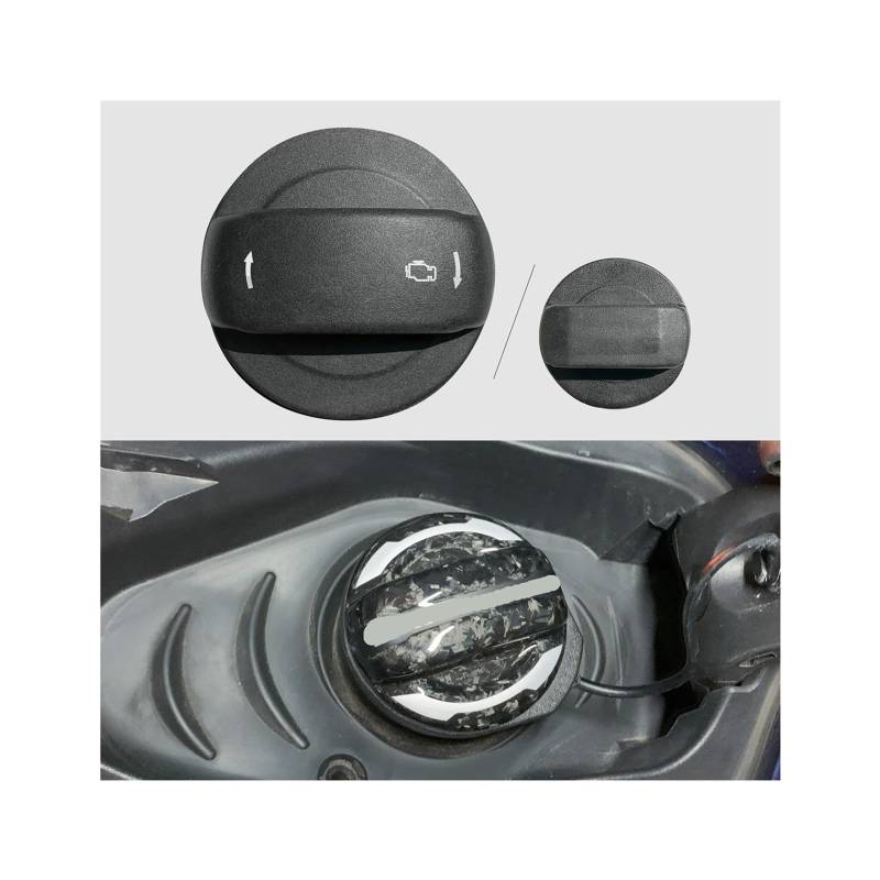 Kompatibel for Audi A1 A3 A4 A5 A4 S4 RS3 RS4 A7 Q3 Q5 A6 Q8 und Skoda Octavia Fabia Yeti Kraftstoff Carbon Heizöl Tankdeckel Auto Tankdeckel(Blue Label Forged) von DZLCGJYX