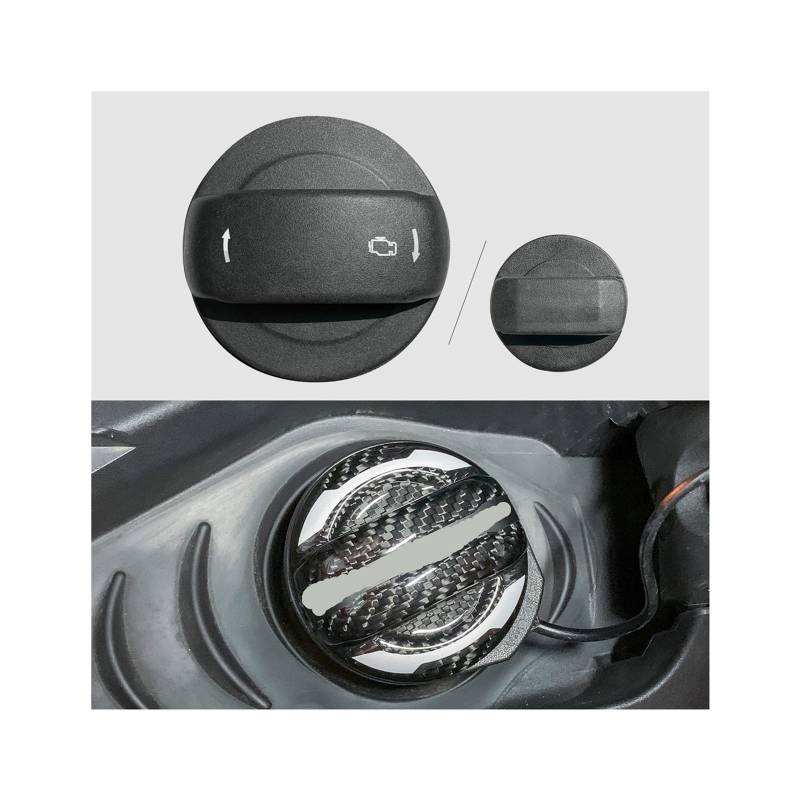 Kompatibel for Audi A1 A3 A4 A5 A4 S4 RS3 RS4 A7 Q3 Q5 A6 Q8 und Skoda Octavia Fabia Yeti Kraftstoff Carbon Heizöl Tankdeckel Auto Tankdeckel(Blue Label Twill cap) von DZLCGJYX