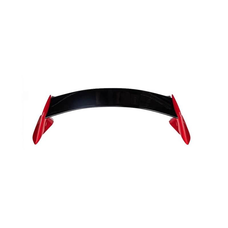 Kompatibel for Honda CIVIC Hatchback Spoiler 2017 2018, ABS-Kunststoff, unlackiert, Grundierung, hinterer Kofferraum-Boot-Flügel, Lip-Spoiler, Autozubehör(Black and red) von DZLCGJYX