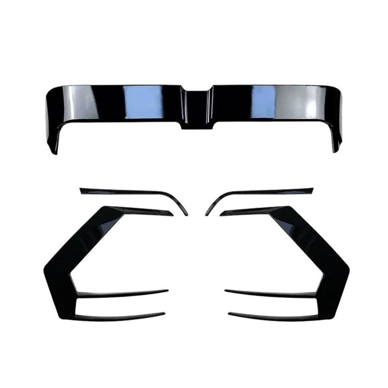 Kompatibel for VW Golf 7 High 7 Golf 7 GTI R Odinger 2013–2019 Heckflügel und VW Golf 7 R400 2012–2015 Heckflügel-Autoschutz-Spoiler-Set(Set) von DZLCGJYX