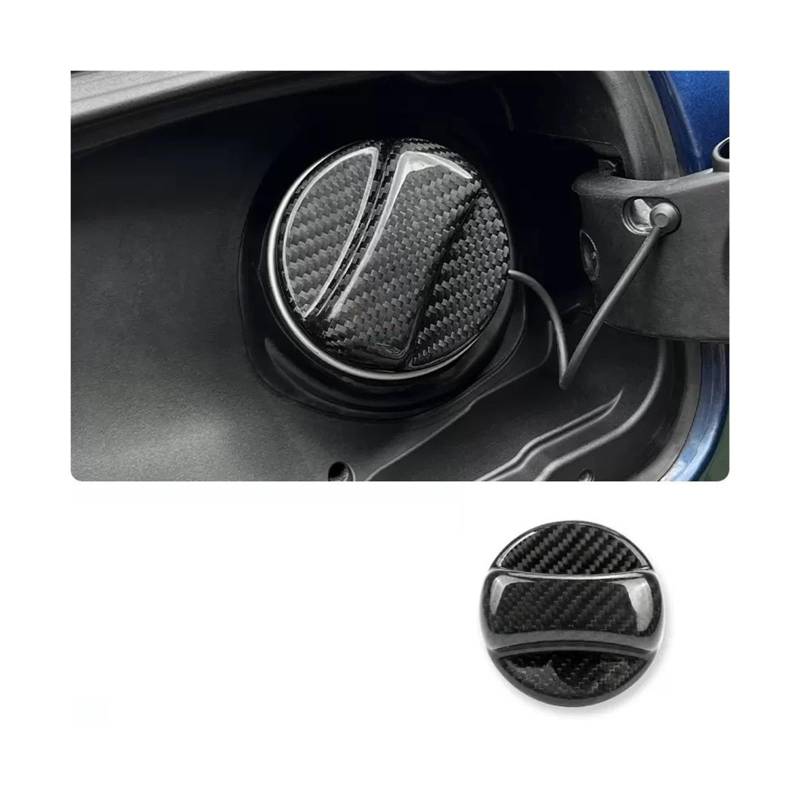 Real Carbon Fiber Gas Tankdeckel Öleinfüllstutzen Staubdichter Deckel Kompatibel for Toyota GR GAZOO RACING/Prado Yaris/Hilux Corolla Prius Avensi(Racing) von DZLCGJYX