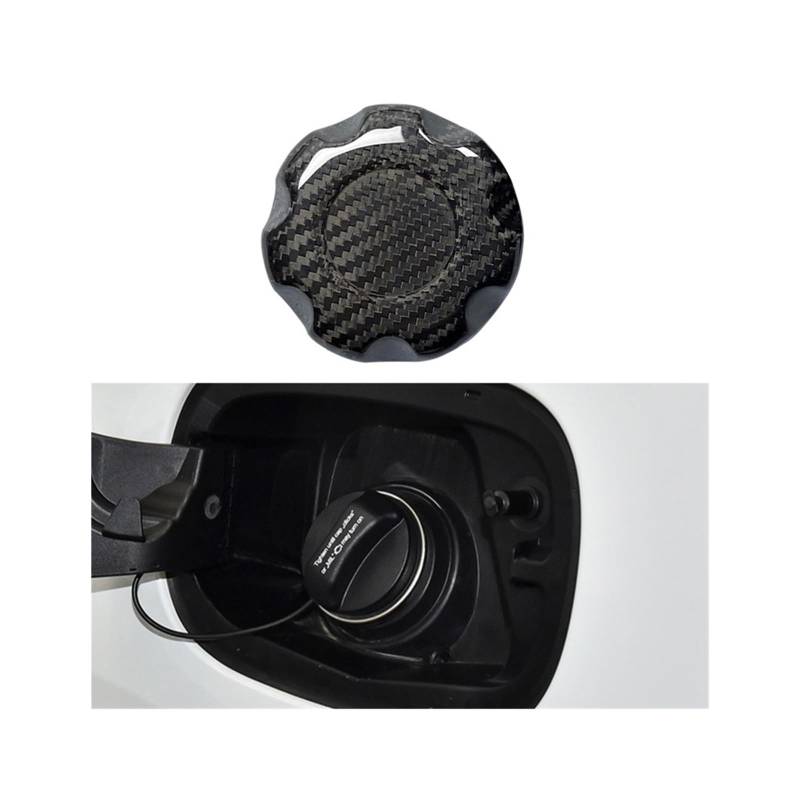 Real Carbon Fiber Öl Tankdeckel Tank Abdeckung Kompatibel for Alfa Romeo Giulia Stelvio 2015-2023 Auto Innen Zubehör(Twill carbon2) von DZLCGJYX