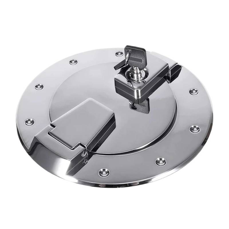 Robustes Fassschloss aus Aluminium for den Außenbereich, Chrom-Verriegelung, Kraftstoffeinfülltür, Tankdeckel, Tankdeckel, kompatibel mit Hummer H2 2003–2009 von DZLCGJYX