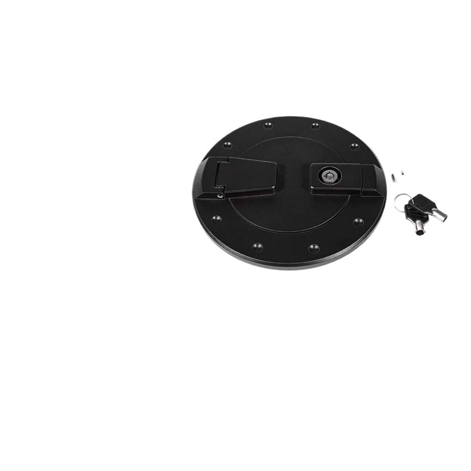 Tankdeckelabdeckung aus Billet-Aluminium, kompatibel mit Hummer H2 2003–2009, Außenzubehör(Black) von DZLCGJYX