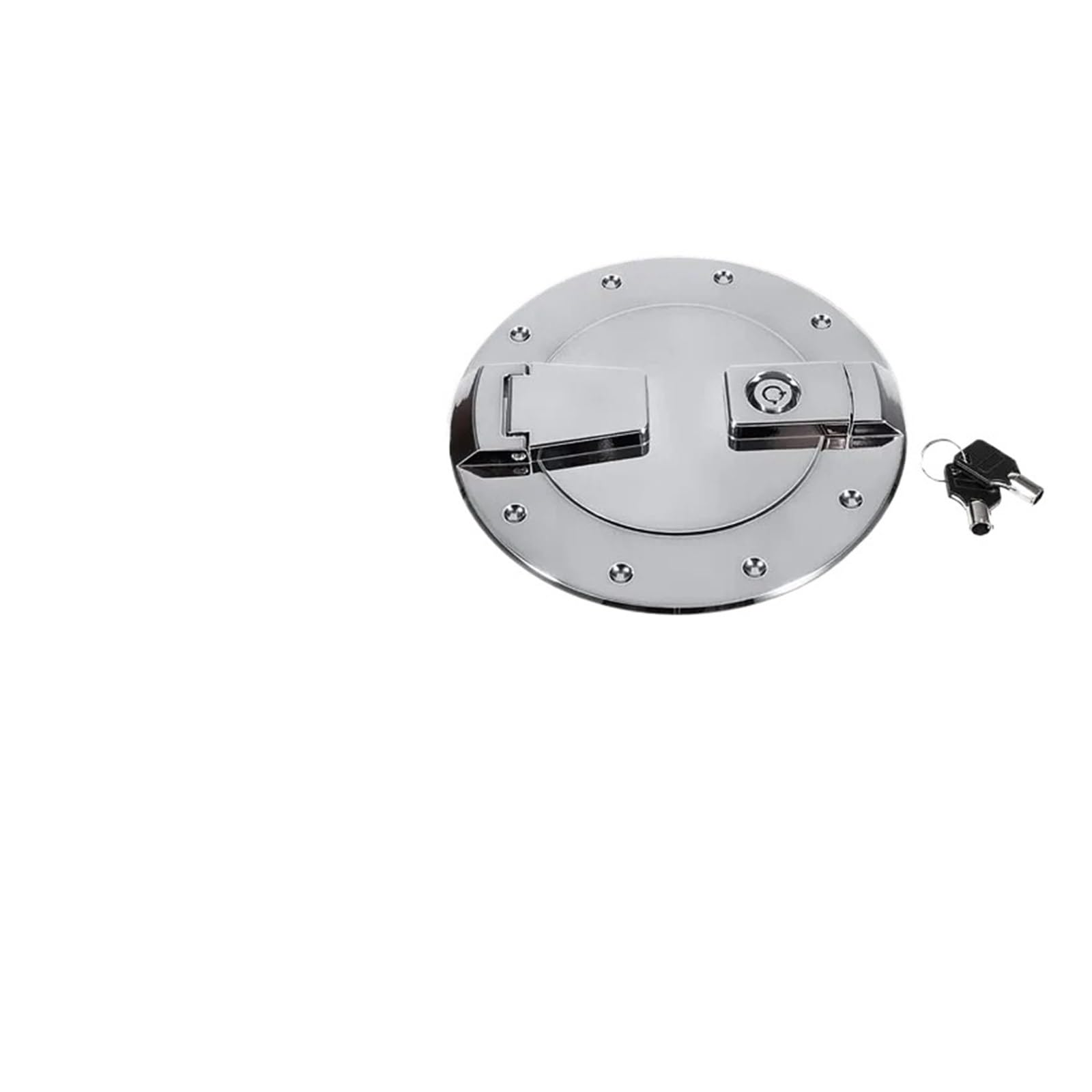 Tankdeckelabdeckung aus Billet-Aluminium, kompatibel mit Hummer H2 2003–2009, Außenzubehör(Silver) von DZLCGJYX