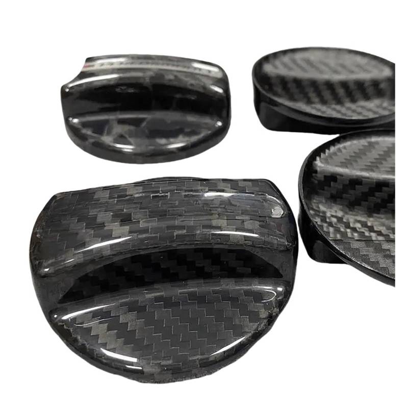 Trockene Kohlefaser-Kraftstofftank-Öltankdeckel-Abdeckung, kompatibel for BMW 1 2 3 4 5 7 Serie F30 F82 F10 F15 E63 E64 E89 G20 G21 X3 X4 X5 X6 M2 M3 M4(Carbon Fiber) von DZLCGJYX