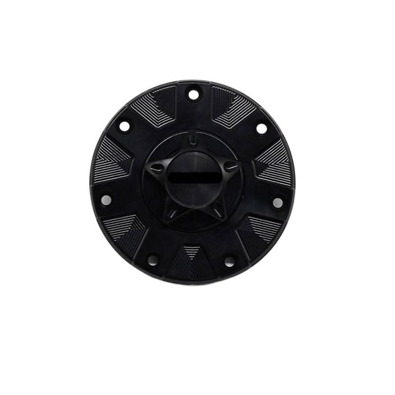 VFR LOGO Motorrad CNC Kraftstoff Gas Tank Abdeckung Kraftstoff Tank Abdeckung Kappe Kompatibel for Honda VFR750 VFR800 VFR800X VFR1200F VFR1200X VTR1000F(Black) von DZLCGJYX