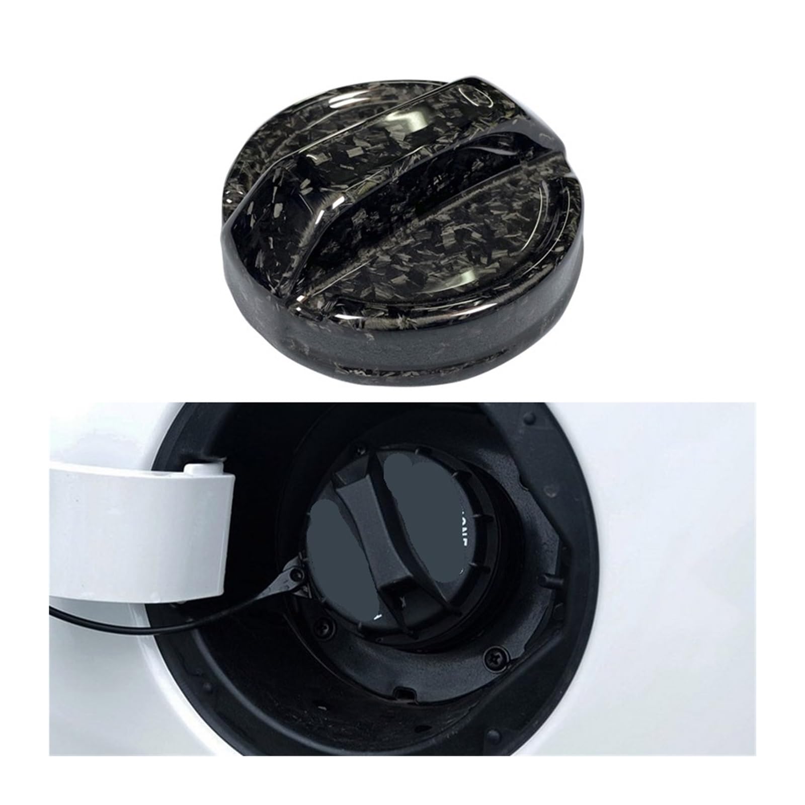 Zubehör Dekorative Abdeckung Auto Carbon Kraftstoff Tank Luft Kappe Trim Abdeckung Kompatibel for Kia Stinger Smart Sport Cerato Forte Styling(Forged Old) von DZLCGJYX