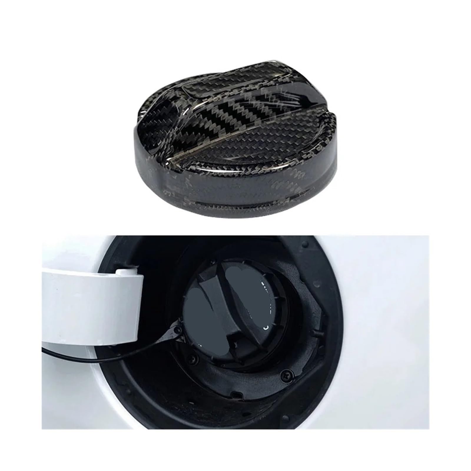 Zubehör Dekorative Abdeckung Auto Carbon Kraftstoff Tank Luft Kappe Trim Abdeckung Kompatibel for Kia Stinger Smart Sport Cerato Forte Styling(Twill Old) von DZLCGJYX