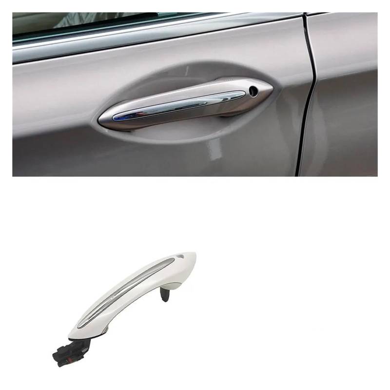 Außentürgriff Für B&MW F10 F06 F07 F02 520 528 535 GT 630 740 750i Türgriff Auto Außentürgriff 51217231933(Weiß vorne Links) von DZNEFYUP
