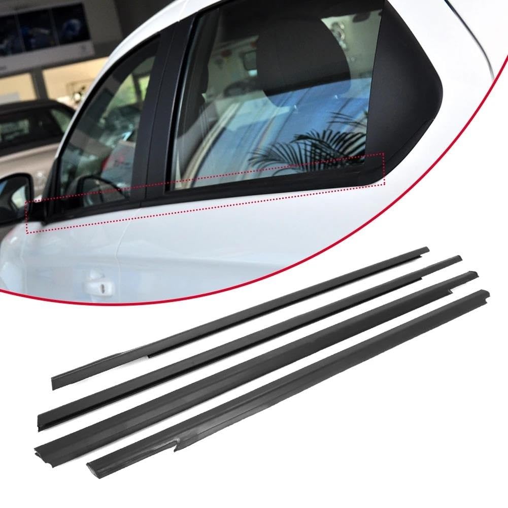 Türdichtung 4 Pc Auto Tür Dichtung Streifen Aufkleber Weathers Gummi Wasserdicht Lärm Schützen Für Citroen Für Elysee 2014 2015 2016 Gummidichtung(Schwarz) von DZSFDGDDFGD