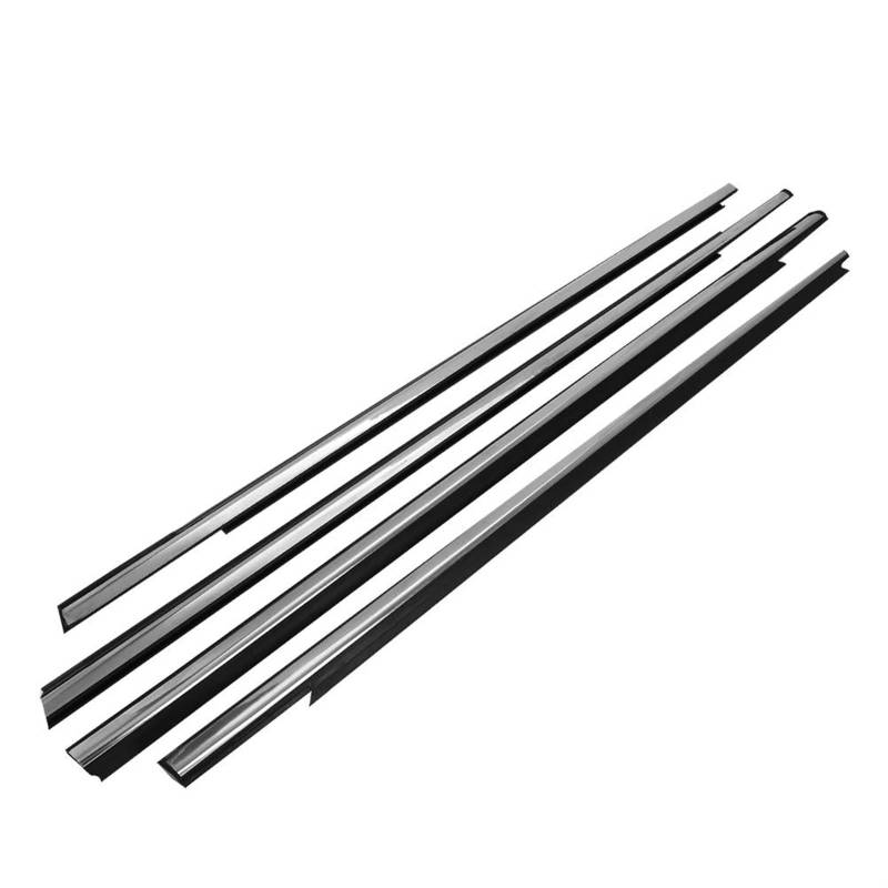 Türdichtung 4 Pc Auto Tür Dichtung Streifen Aufkleber Weathers Gummi Wasserdicht Lärm Schützen Für Citroen Für Peugeot 301 2013-2017 Gummidichtung(Chrome) von DZSFDGDDFGD
