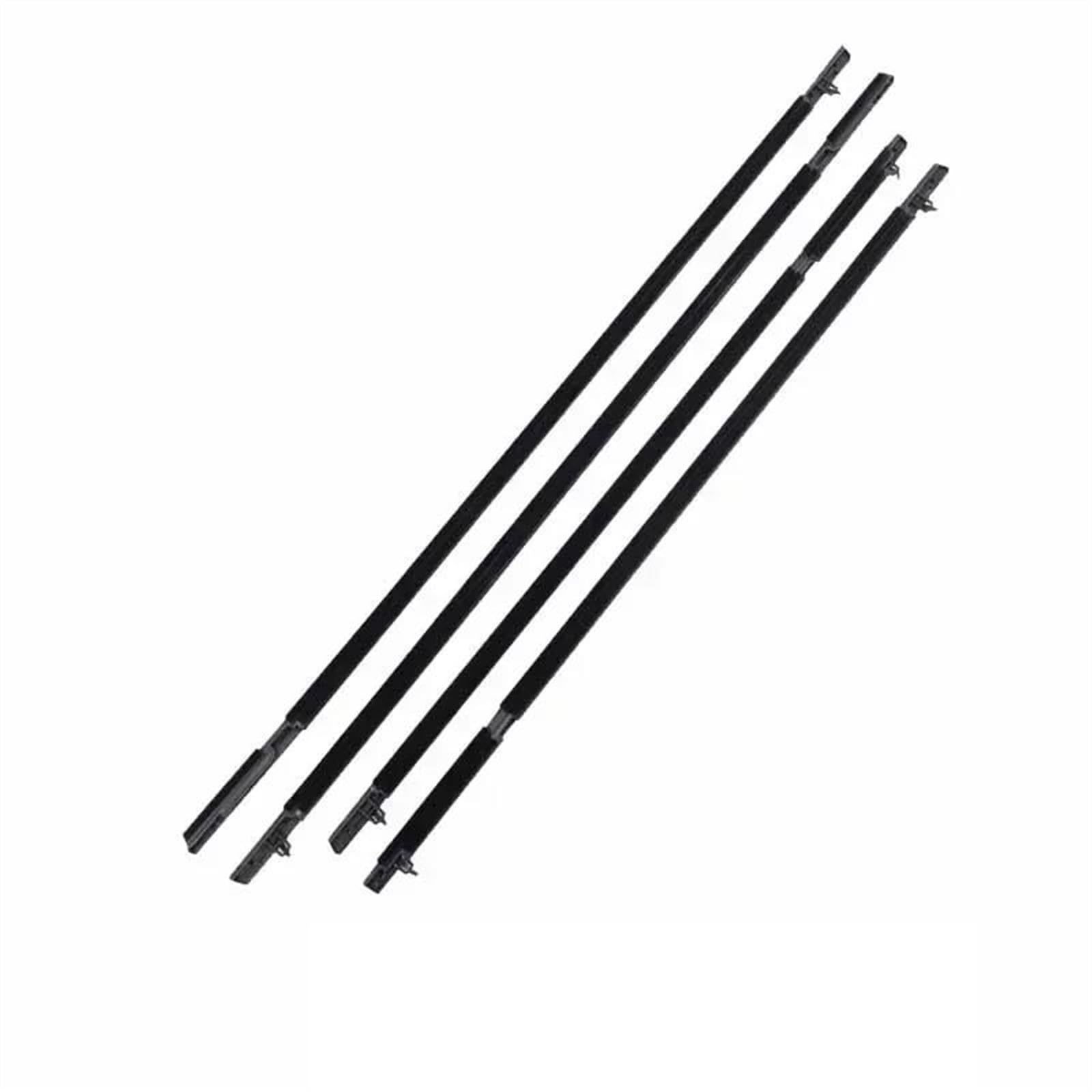 Türdichtung 4 Stücke Auto Fenster Weathers Tür Regendicht Wetter Streifen Für Toyota Für Highlander XU40 2008 2009 2010 2011 Gummidichtung(Schwarz) von DZSFDGDDFGD