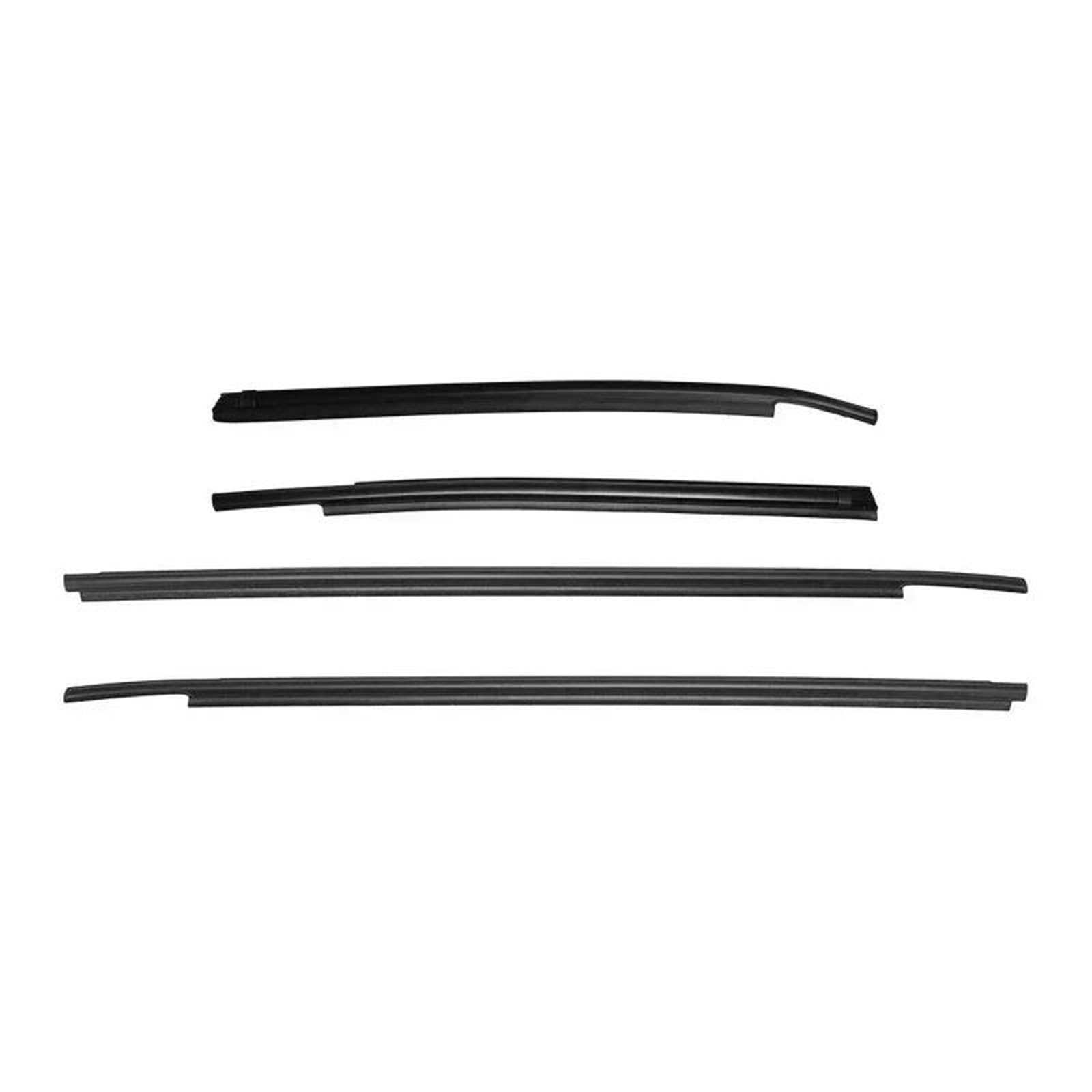 Türdichtung 4-teilige Fensterglas-Dichtungsstreifen, Wasserdichter Druckstreifen, Dichtungsstreifen Für Toyota Für Tundra 2007–2020 (2 Türen) Gummidichtung von DZSFDGDDFGD