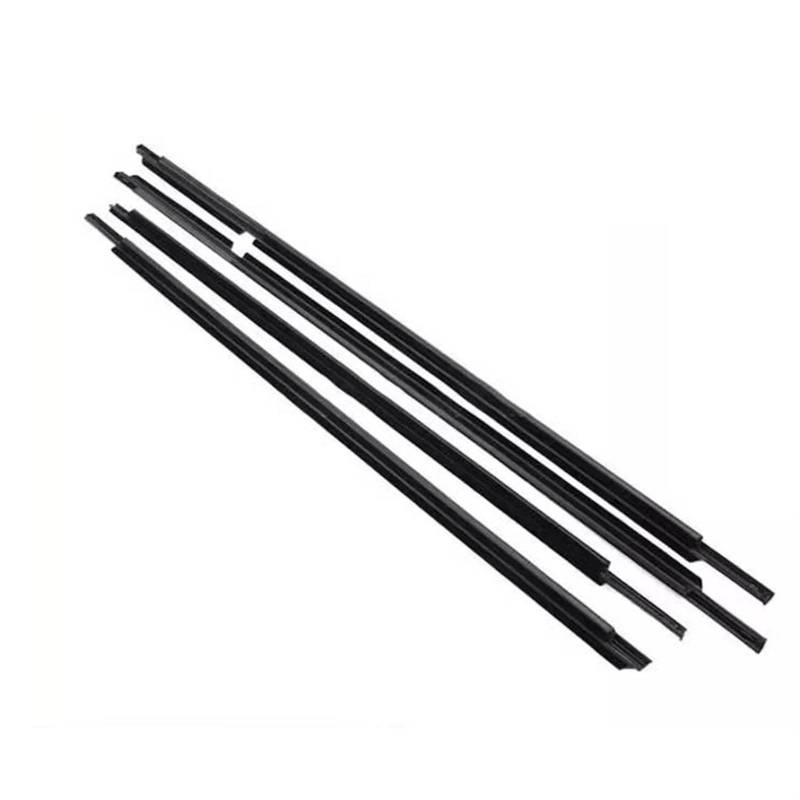Türdichtung 4PCS Auto Äußere Tür Fenster Gummi Dichtungs Dicht Streifen Für Lexus LX570 2008-2015 2016 2017 2018 2019 2020 2021 Gummidichtung(Schwarz) von DZSFDGDDFGD