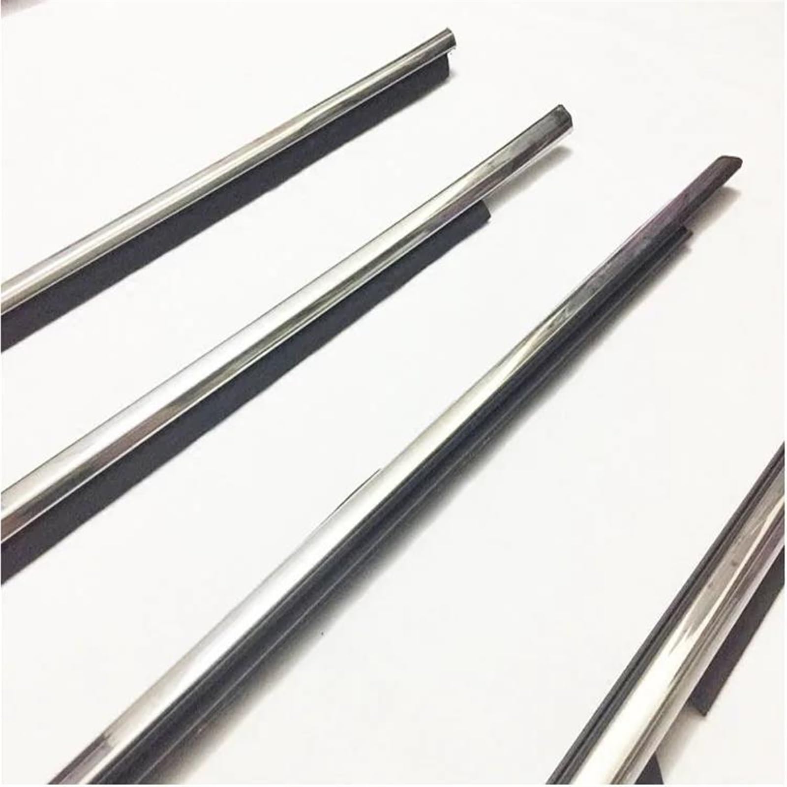 Türdichtung 7574002190 4 Stücke Tür Außerhalb Fenster Dichtungs Dichtung Gürtel Wetter Streifen Für Toyota Für Corolla 2009-2011 2012 2013 Gummidichtung(Chrome) von DZSFDGDDFGD