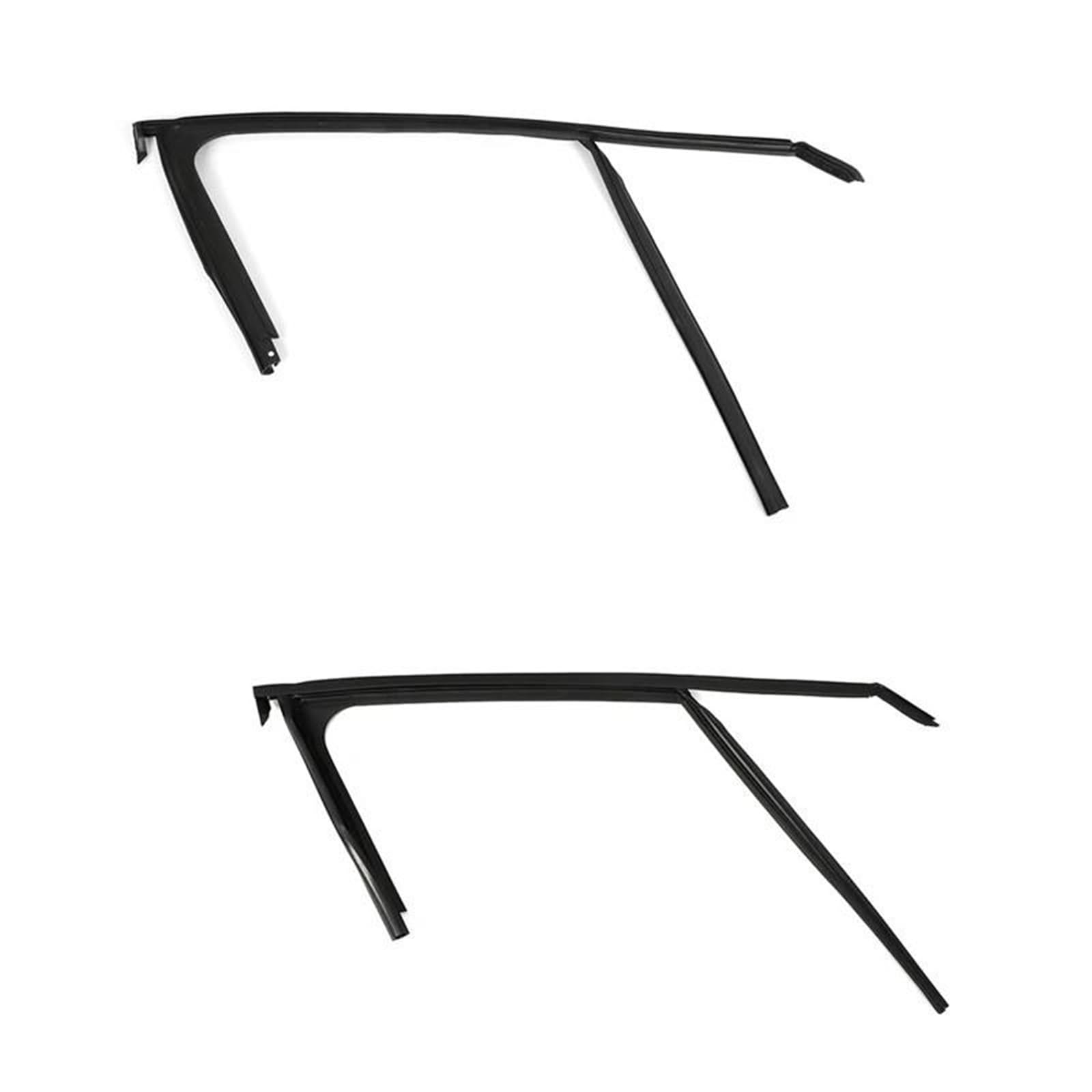 Türdichtung Auto Fenster Oberen Gummi Streifen Abdichtung Tür Glas Heber Guide Nut Schlamm Trog Dichtung Für Peugeot 2008 Gummidichtung(Front set) von DZSFDGDDFGD