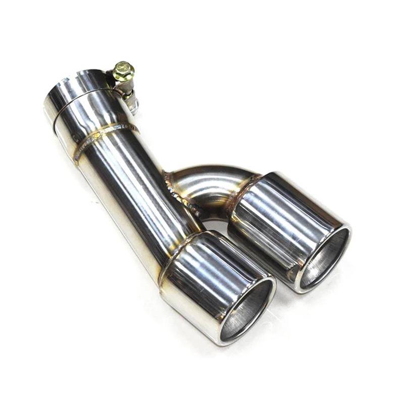 Auspuffblenden 304 Edelstahl-Auspuffrohr Schwarzes Auto-Auspuffrohr Für F30 F31 318i 2013-2016 Schalldämpfer-Spitzendüse 65mm Endrohr Endrohrblenden(Silber) von DZSHONGXINSM