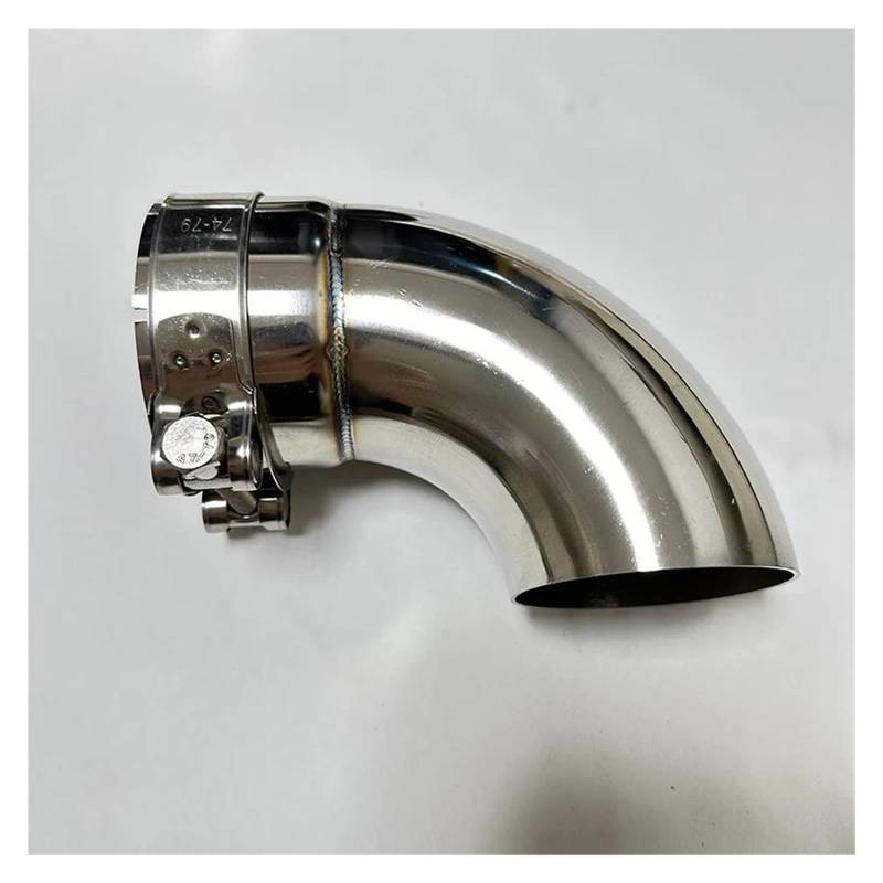 Auspuffblenden Autoteile Auspuffrohrunterdrücker Edelstahl Auspuffauslass-Kniestückverbindung Endrohrblenden(77mm) von DZSHONGXINSM