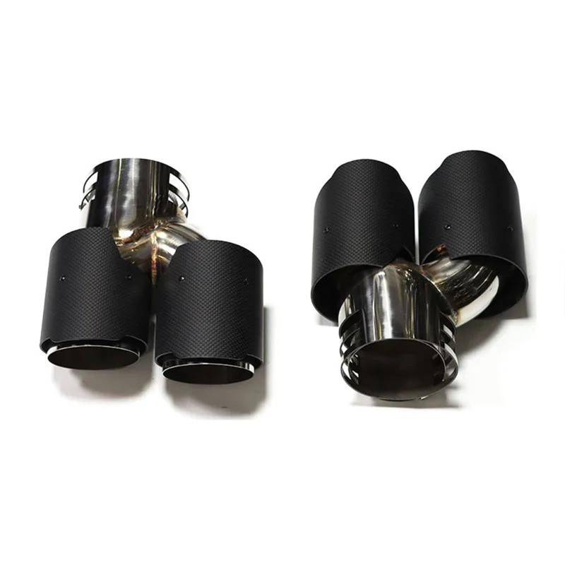 Auspuffblenden Doppelter Leistungsauspuffauslass Für G20 G21 Für M340 G23 G26 Für M440i G42 Für M240i Auspuffendrohr Schalldämpfer Auspuffsystem Düse Endrohrblenden(Carbon F) von DZSHONGXINSM