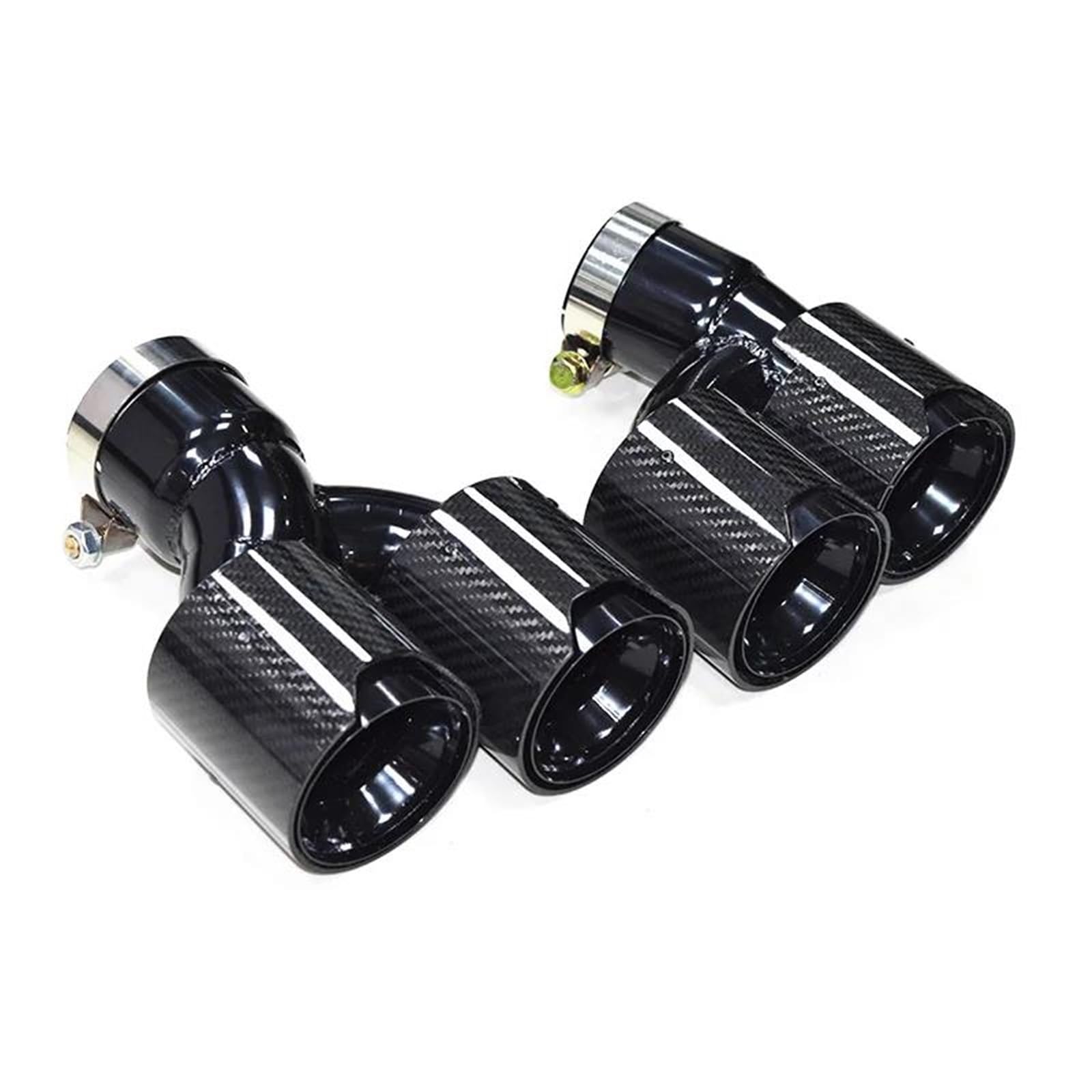 Auspuffblenden Dual Out Auspuffblende Schalldämpferspitze H-förmiges Endrohr Für 525i 528i 530i G30 G31 2018+ 5er-Serie Auspuffblende Endrohrblenden(Carbon H) von DZSHONGXINSM