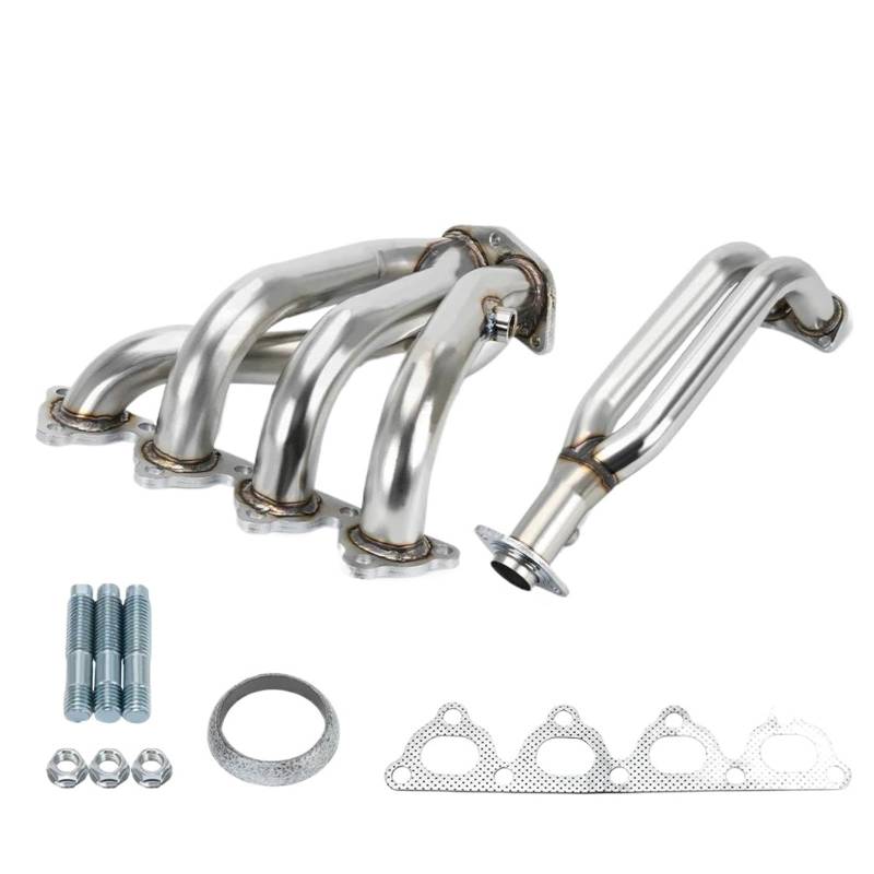 Auspuffblenden Edelstahl-Abgaskrümmer-Header Für 88-00 Für Civic Für 88-91 Für CRX D-Serie EJ EG EH EK Für SOHC EF EK EM D15 D16 Endrohrblenden von DZSHONGXINSM