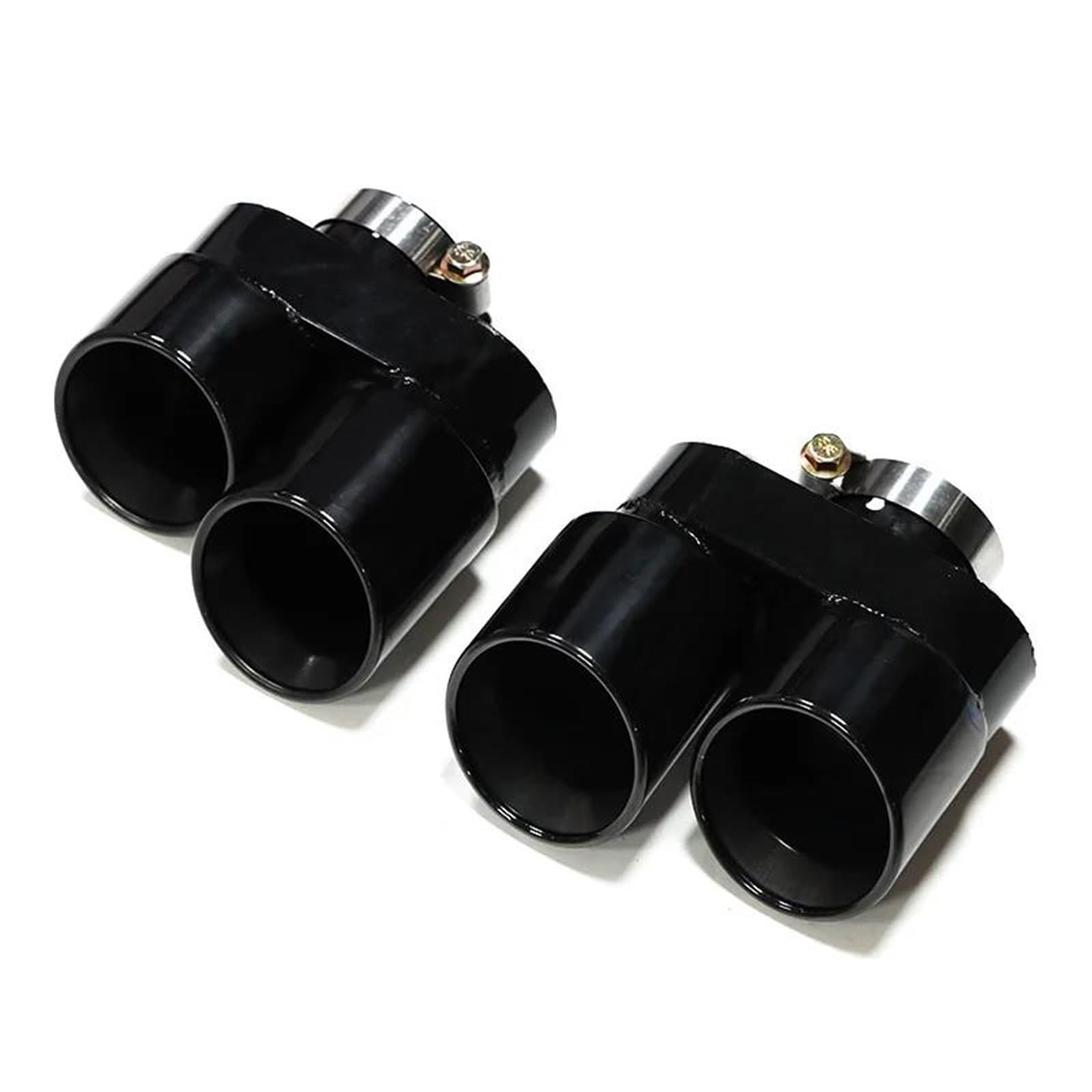 Auspuffblenden Quad-Auspuffblende Aus Kohlefaser Für G20 G21 330i 330d 320d Schalldämpfer Aus Edelstahl Mit Doppelauslass Auspuffanlage Endrohr Endrohrblenden(A Black) von DZSHONGXINSM