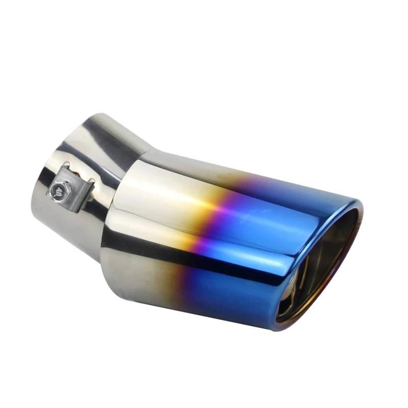 Auspuffblenden Universal Auto Auto Auspuff Schalldämpfer Spitze Edelstahl Rohr Chrom Trim Modifizierte Auto Hinten Schwanz Throat Liner Zubehör Endrohrblenden von DZSHONGXINSM
