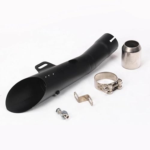 DZSLLOOI Motorcycle Exhaust Pipe Universal Motorrad Auspuff Modifizierte Rohr DB Killer Auspuff Racing Schalldämpfer Für R6 Für R3 Für MT09 Für Pitbike ATV Motorrad Auspuffrohr(Schwarz) von DZSLLOOI