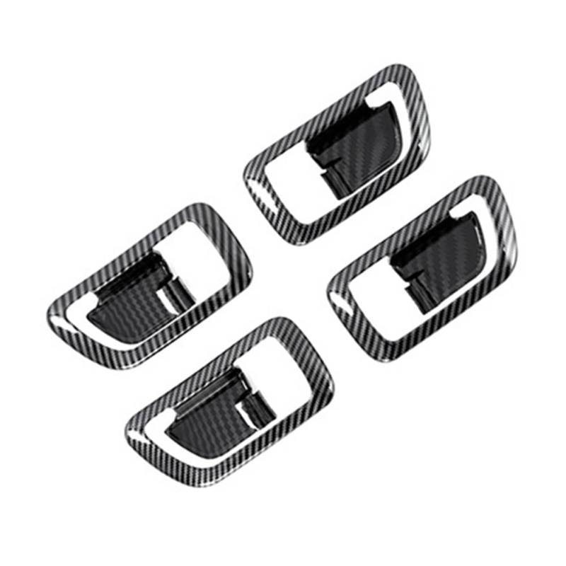 Zentrale Dashboard Dekoration 4Pcs Carbon Fiber Innen Tür Griff Schüssel Panel Abdeckung Trim Für Mitsubishi Für Pajero 2007-2019 Innenleisten Auto Styling Lüftungsgitter Zierleiste von DZSMACHENGSM