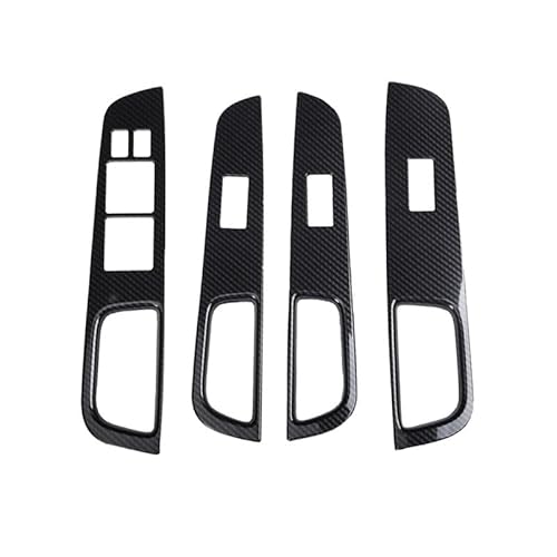 Zentrale Dashboard Dekoration Auto Carbon Fiber Fenster Glas Lift-Taste Schalter Abdeckung Trim Tür Armlehne Panel Für Nissan Für Tiida RHD 2005-2010 Auto Styling Lüftungsgitter Zierleiste von DZSMACHENGSM
