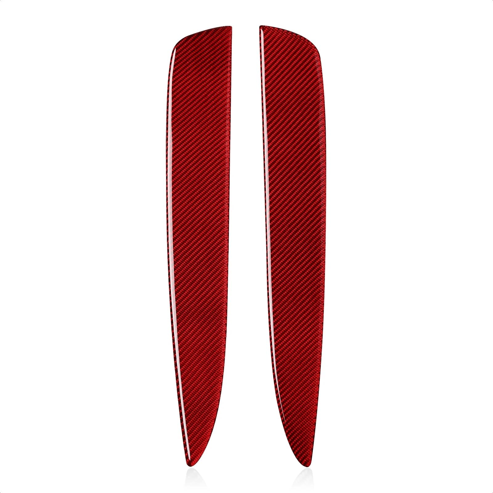 Zentrale Dashboard Dekoration Auto Rücksitz Armlehne Aufkleber Aufkleber Carbon Fiber Trim Abdeckung Für Chevy Für Camaro 2010-2015 Zubehör Auto Styling Lüftungsgitter Zierleiste(Rot) von DZSMACHENGSM