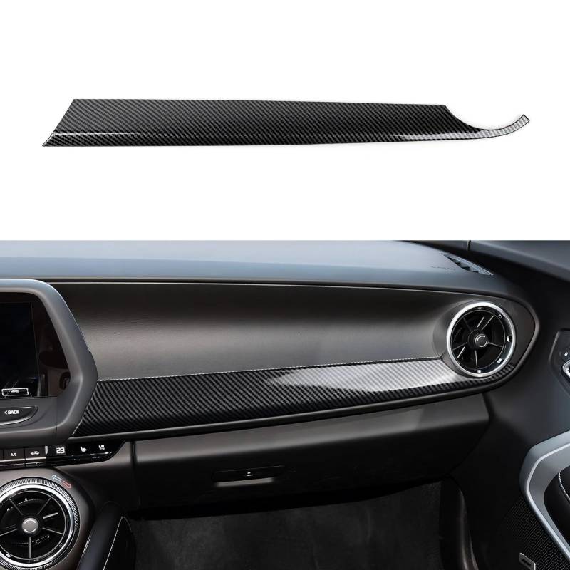Zentrale Dashboard Dekoration Autoaufkleber ABS Carbon Fiber Aufkleber Innen Für Chevy Für Camaro ZL1 2016-2024 Zubehör Auto Styling Lüftungsgitter Zierleiste(Style 16) von DZSMACHENGSM