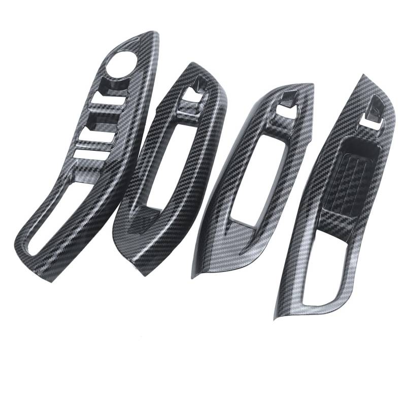 Zentrale Dashboard Dekoration Für Ford Für Focus 3 MK3 MK4 2009-2017 Autotür Innen Armlehne Fenster Panel Carbon Faser Dekorative Aufkleber 4Pcs Auto Styling Lüftungsgitter Zierleiste von DZSMACHENGSM