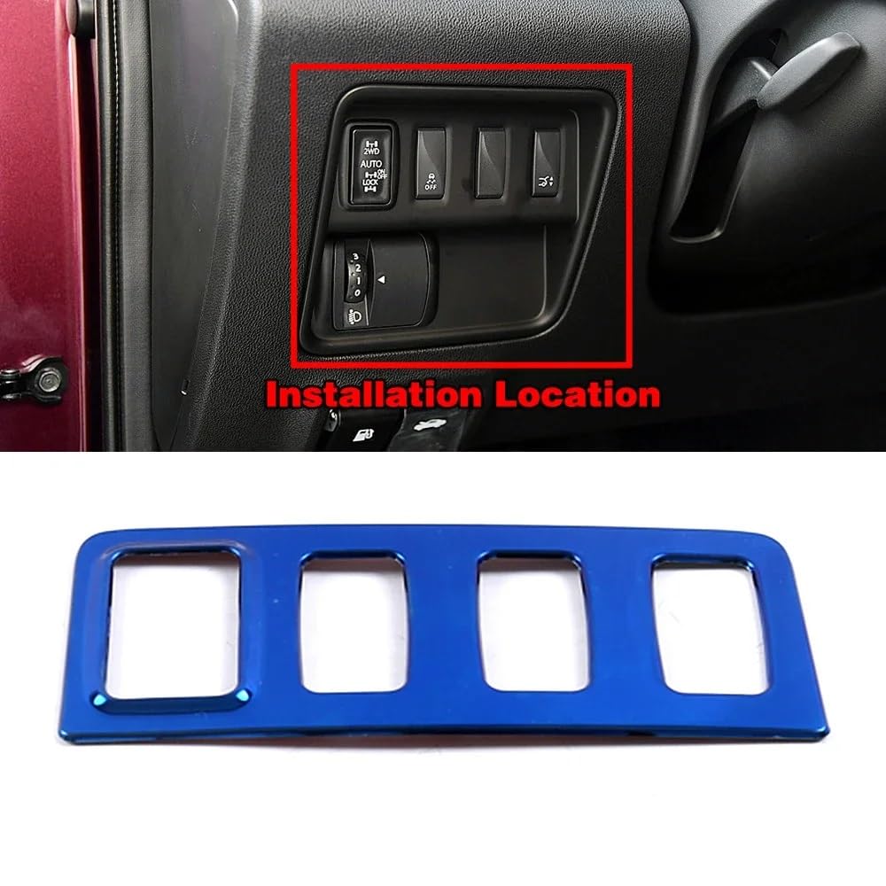 Zentrale Dashboard Dekoration Für Koleos 2017-2020 Blaue Farbe Edelstahl Center Console Dashboard Schutzrahmen Abdeckung Trim Für Samsung QM6 Auto Styling Lüftungsgitter Zierleiste(Style E) von DZSMACHENGSM