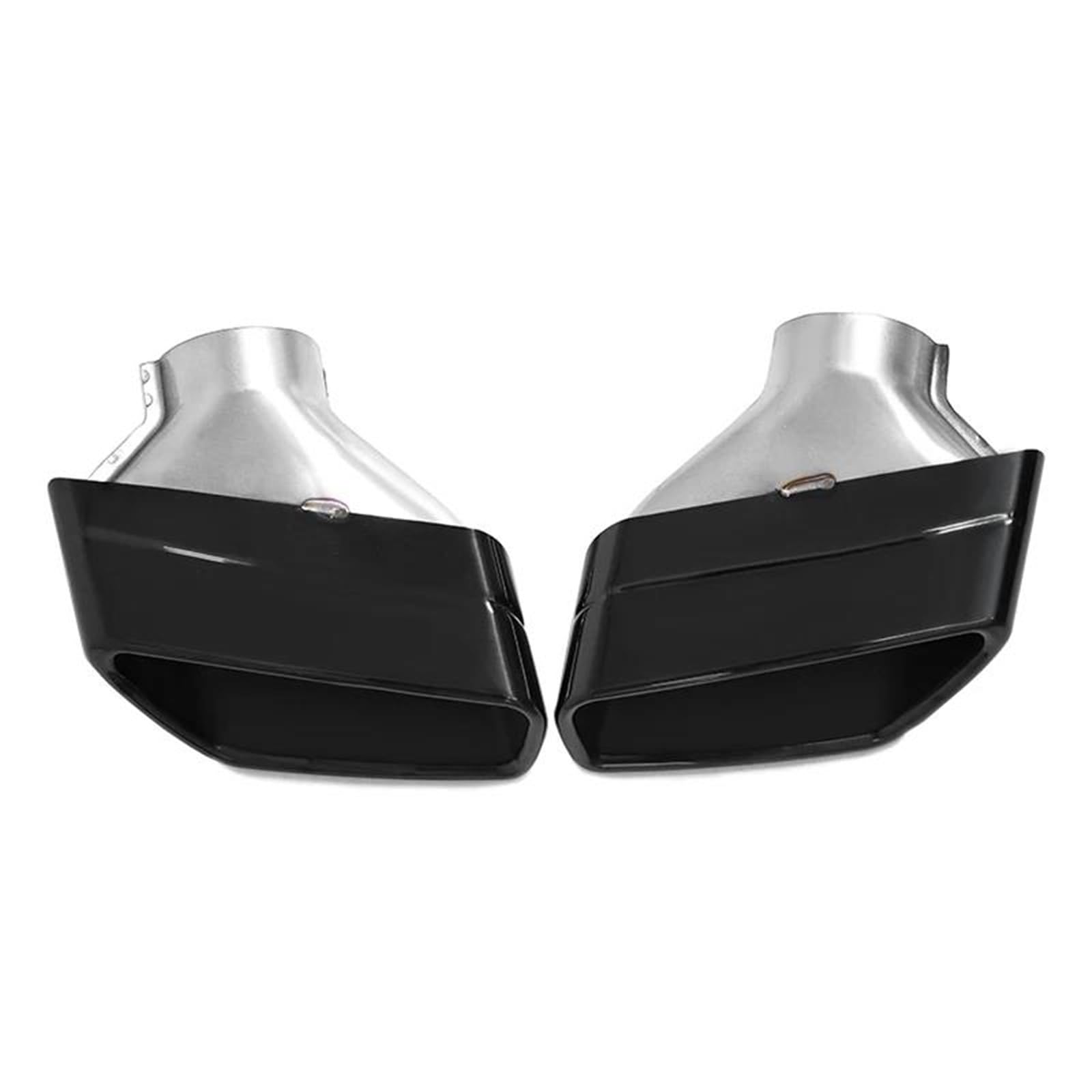 Endrohrblenden 1 Paar Auspuffblende Für G30 G31 525i 528i 530i 5er-Serie Auto-Schalldämpferblende Quadratische Endrohr-Auspuffanlage Düse Auspuff Endrohr(Schwarz) von DZSNBMSHD