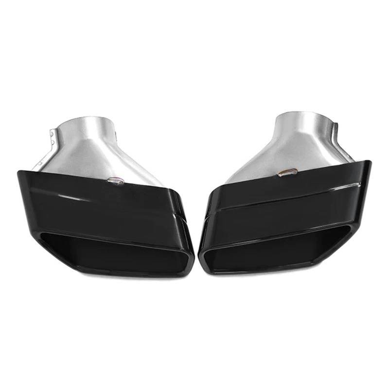 Endrohrblenden 1 Paar Auspuffblende Für G30 G31 525i 528i 530i 5er-Serie Auto-Schalldämpferblende Quadratische Endrohr-Auspuffanlage Düse Auspuff Endrohr(Schwarz) von DZSNBMSHD