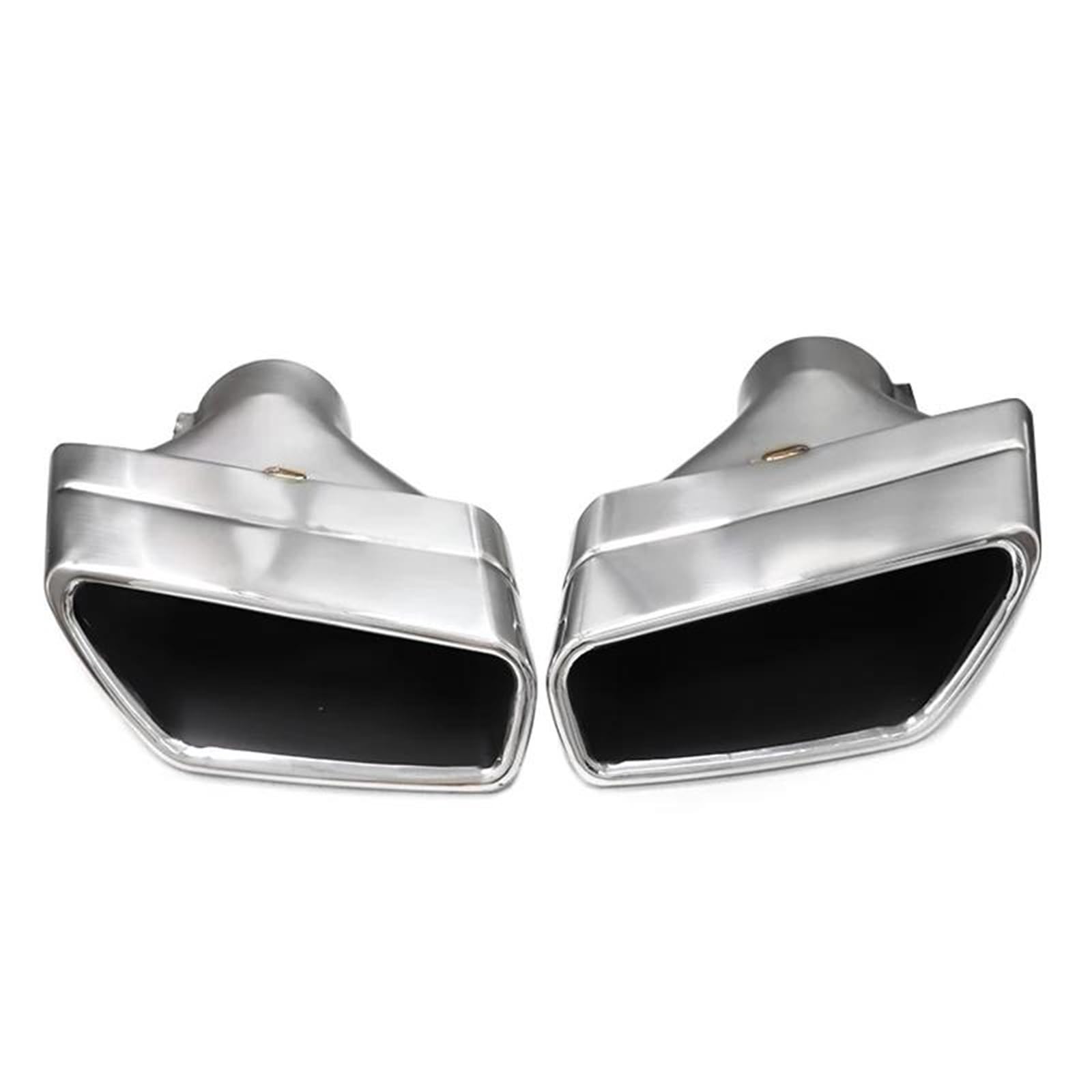 Endrohrblenden 1 Paar Auspuffblende Für G30 G31 525i 528i 530i 5er-Serie Auto-Schalldämpferblende Quadratische Endrohr-Auspuffanlage Düse Auspuff Endrohr(Silber) von DZSNBMSHD