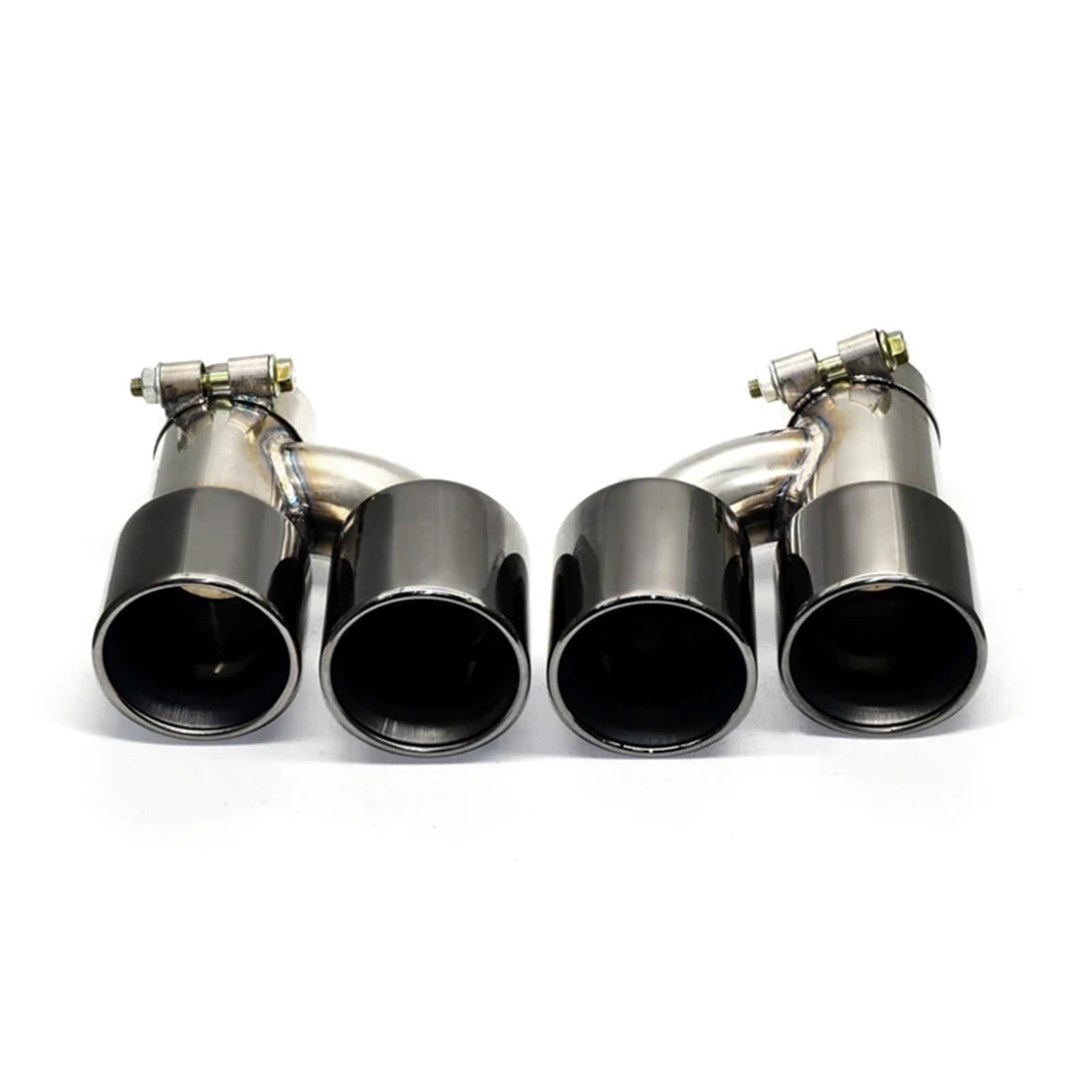 Endrohrblenden 1 Paar Auspuffendrohrspitze Für 535i 535d F10 F11 F18 Upgrade Für M5 Stoßstange Quad Endrohr Schalldämpfer Auspuffanlage Auspuff Endrohr(Black B) von DZSNBMSHD