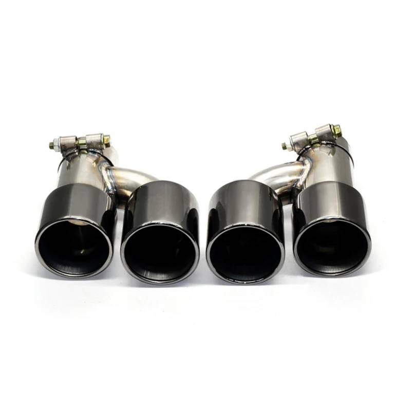 Endrohrblenden 1 Paar Auspuffendrohrspitze Für 535i 535d F10 F11 F18 Upgrade Für M5 Stoßstange Quad Endrohr Schalldämpfer Auspuffanlage Auspuff Endrohr(Black B) von DZSNBMSHD