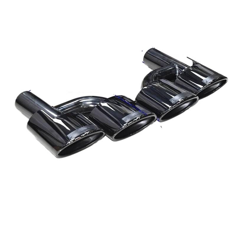Endrohrblenden 1 Paar Auto-Auspuffblende Für Benz W204 C-Klasse E-Klasse S-Klasse Upgrade Für C63 4-Auslass-Endrohrblende Schalldämpfer Auspuffanlage Auspuff Endrohr(Black R) von DZSNBMSHD