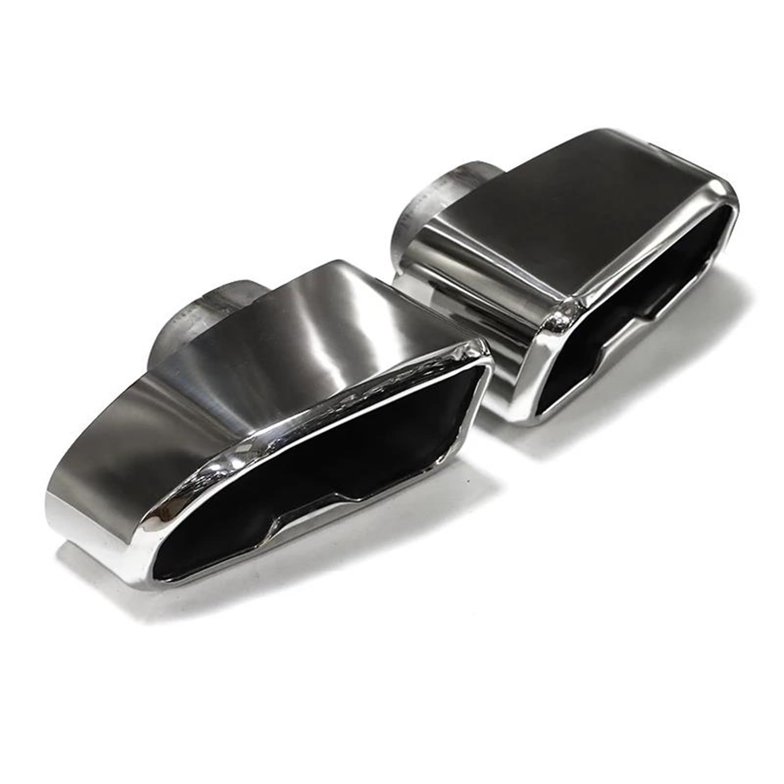 Endrohrblenden 1 Paar Auto-Auspuffblende Für G01 X3 G02 X4 2019 2020 Edelstahl-Schalldämpferblende Auspuffrohr Quadratisches Endrohr Auspuffanlage Auspuff Endrohr(Silber) von DZSNBMSHD